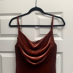 NWT Revelry Velvet Bridesmaid Dress/Formal Gown